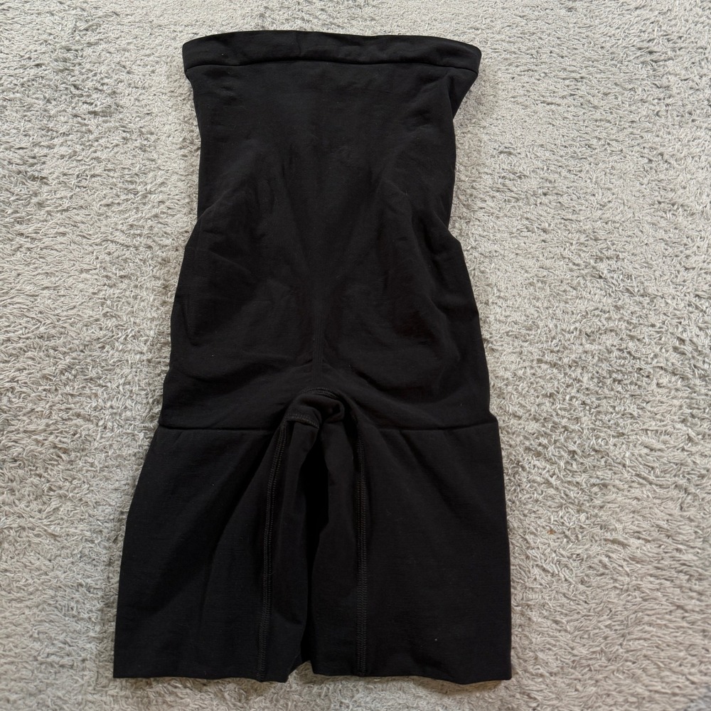Spanx Women Power Series High Waisted Shapewear Shorts Large Black Solid L